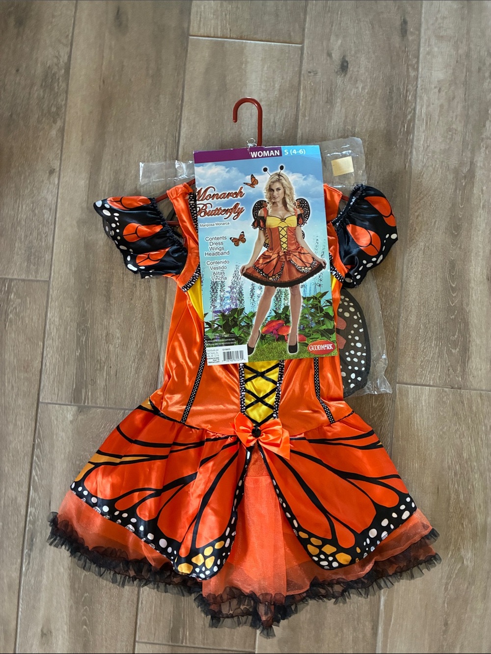 Halloween Costume Dress for Women - Orange size small 4-6